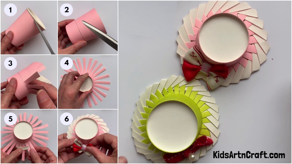 How To Make Mini Hat Using Paper Cup For Kids