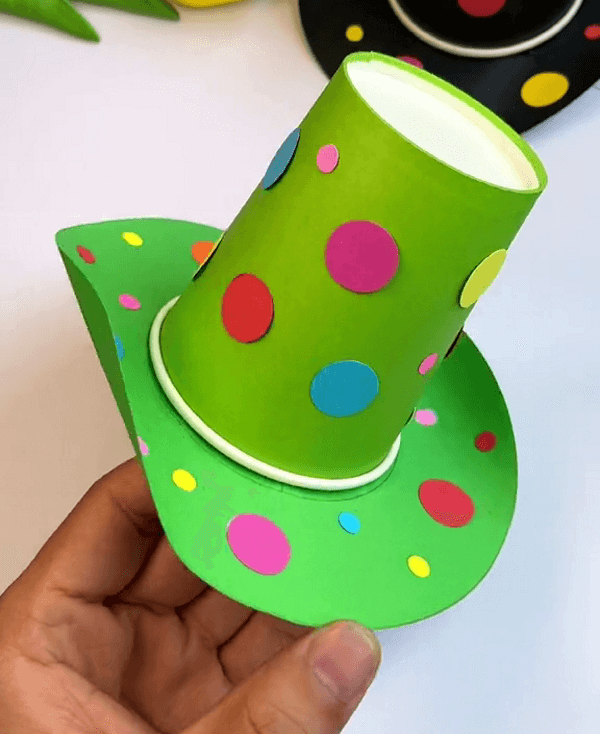 Simple Hat Craft Using Paper Cup For Kids