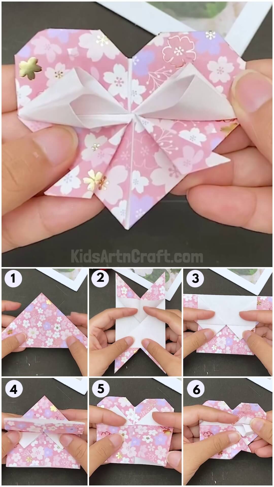 How To Make Origami Heart Envelope Step-by-step Tutorial