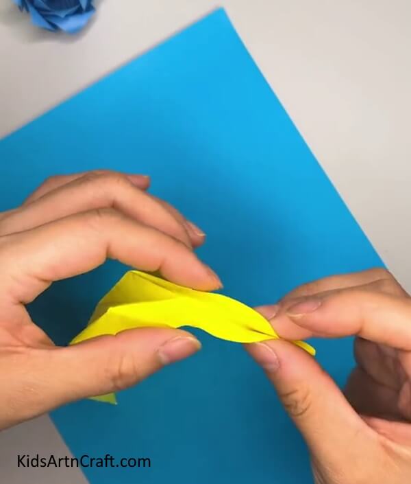 Shaping the Creases on the Diamond- Follow These Steps To Fold a Moon With Origami 