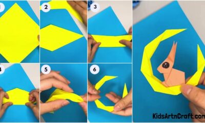 How To Make Origami Moon Craft With Step By Step Tutorial