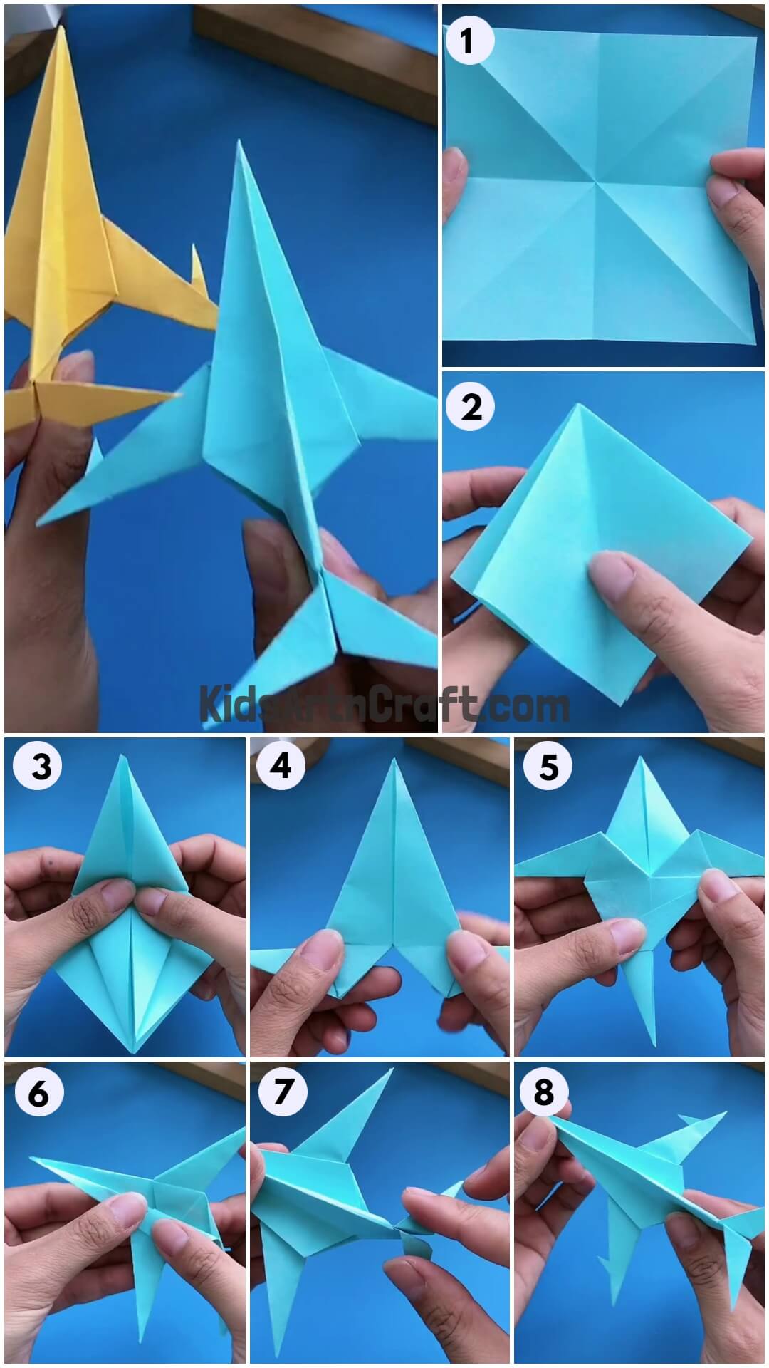  How To Make Origami Paper Plane For Kids