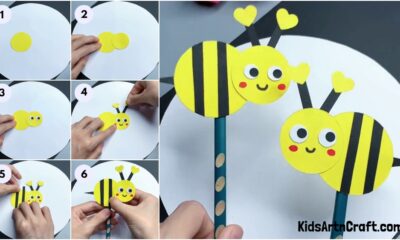 How to Make Paper Bee Craft for Kids