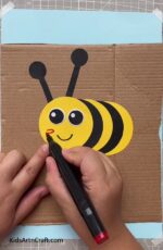 How To Make Paper Bee Easy Craft for Kids - Kids Art & Craft