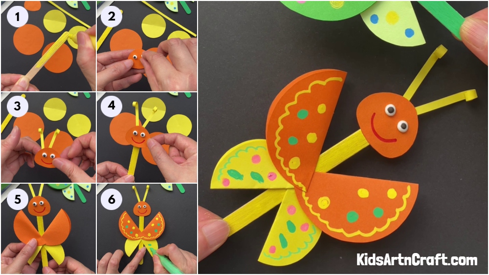 How to Make Paper Butterfly Tutorial For Kids