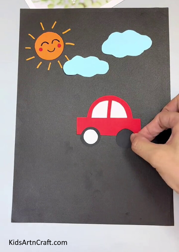 Making Tires - Forming A Paper Car Artwork That Is Not Complicated For Kids