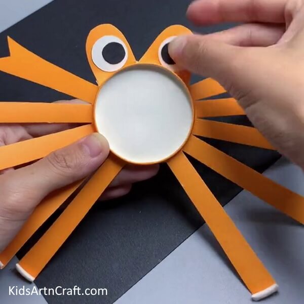 Making Eyes-Creating a Paper Cup Crab Craft for young ones