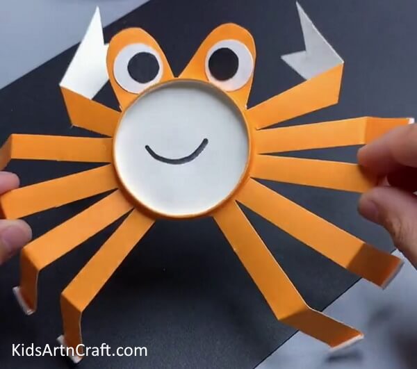 Making Claws And Feet-Building a Paper Cup Crab Craft for young people