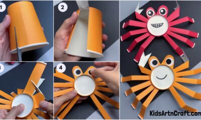 How to Make Paper Cup Crab Craft for kids