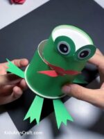 How To Make Paper Cup Frog Puppet Craft Tutorial For Kids - Kids Art ...