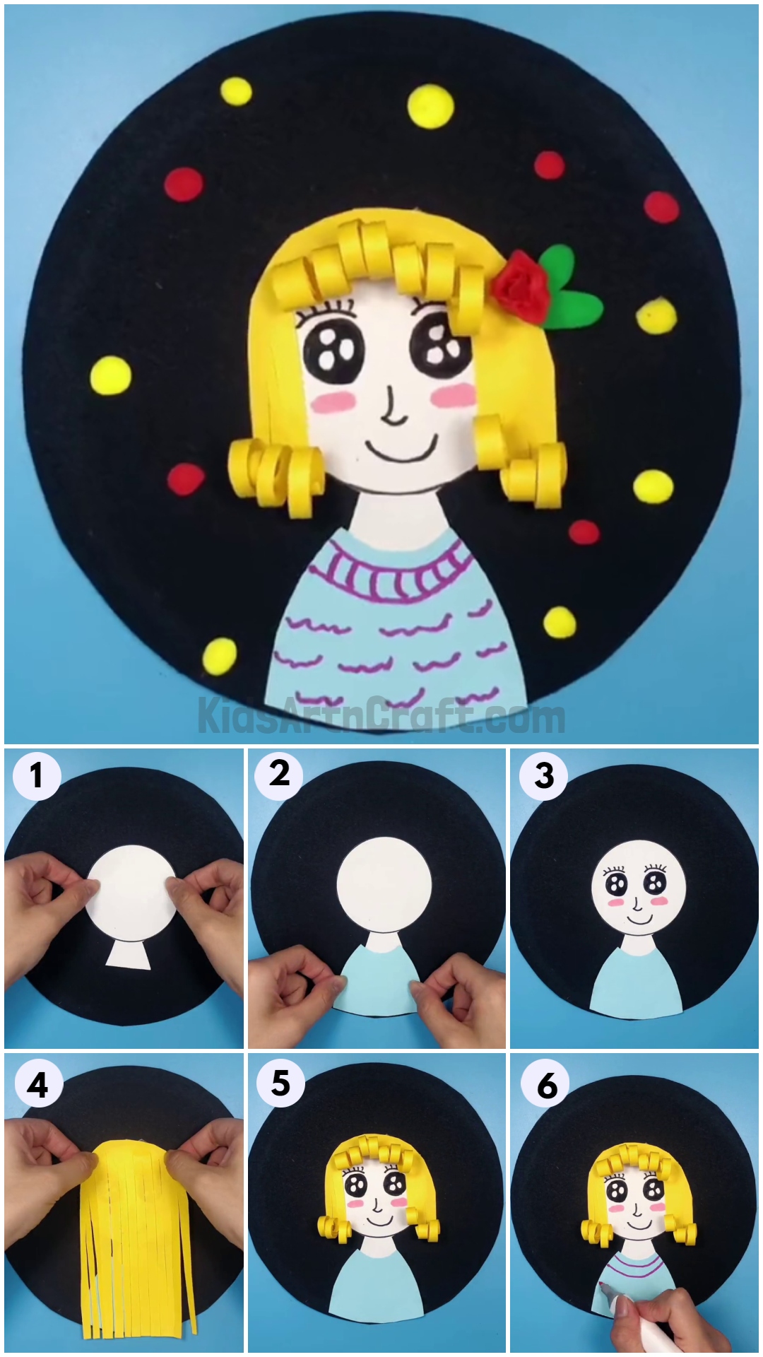 How to make Paper Doll Craft For Kids