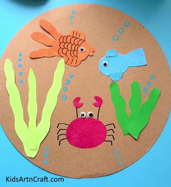 Hurray! The Aquarium Is Ready!-Creating a Paper Fish Tank Project For Preschoolers