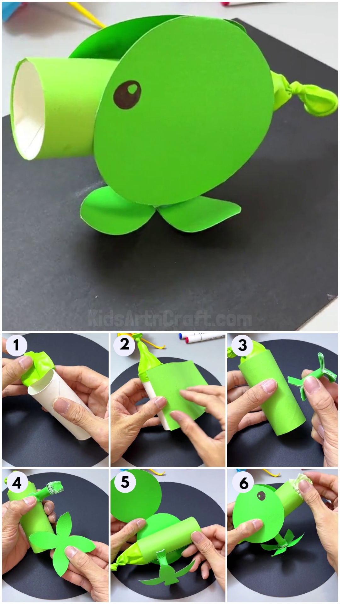 How To Make Paper Frog Animal Crafts For Kids