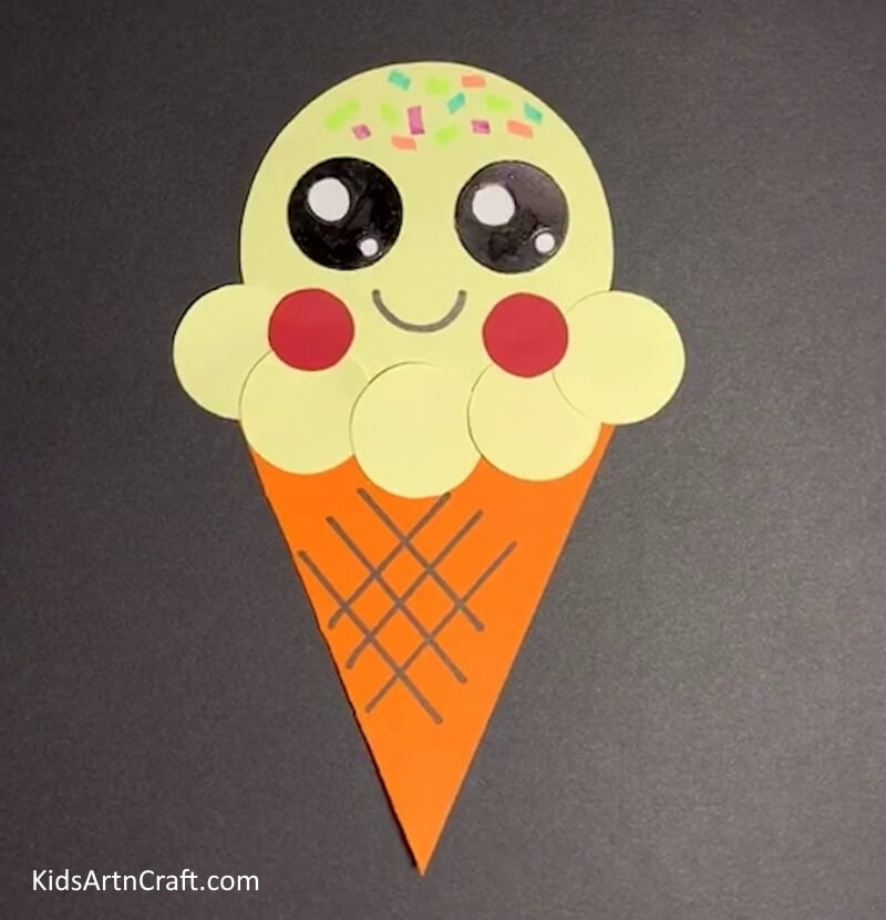 The Final Look Of Ice Cream! - Putting Together a Paper Ice Cream Work for Little Ones