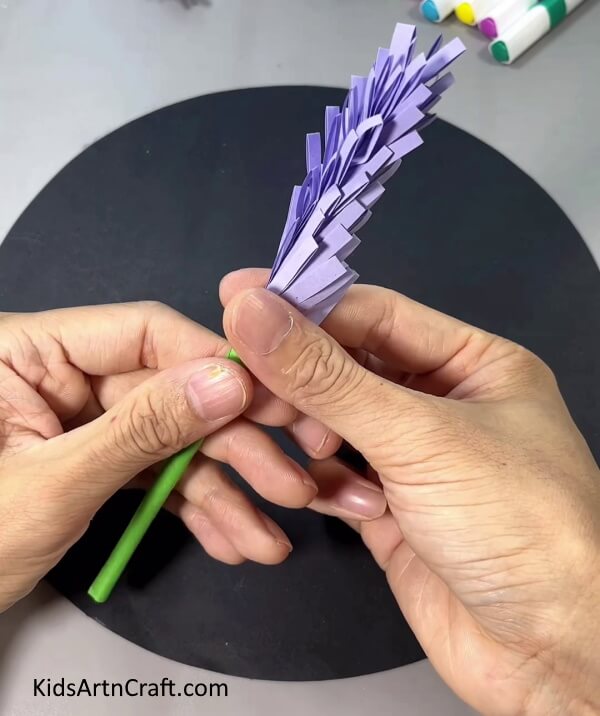 How to make Paper Lavender flowers-Step by step tutorial - Crafts By Ria
