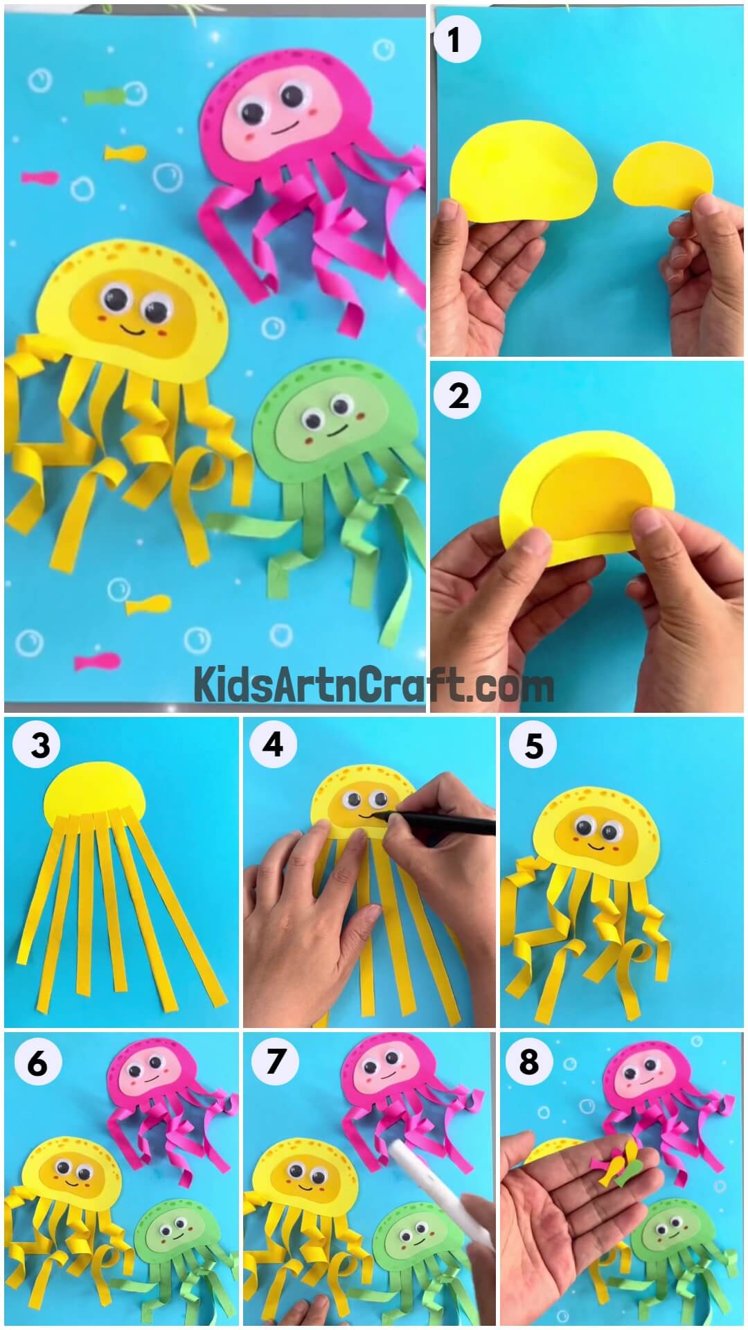 How to make Paper Octopus Craft For Kids