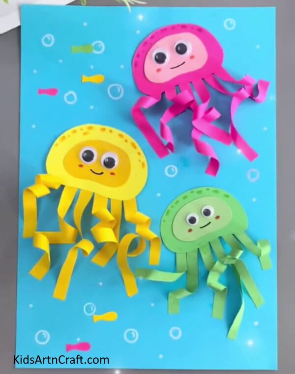 Finally You Have Completed Your Amazing Artistry!!- Putting Together a Paper Octopus for Children 