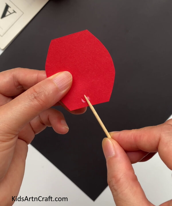 Applying Glue With Toothpick Find out how to craft a rose flower using paper for your little ones. 