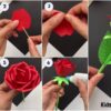 How to Make Paper Rose Flower step by step For Kids