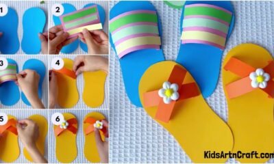 How to Make Paper Slippers Step-by-Step Tutorial for kids