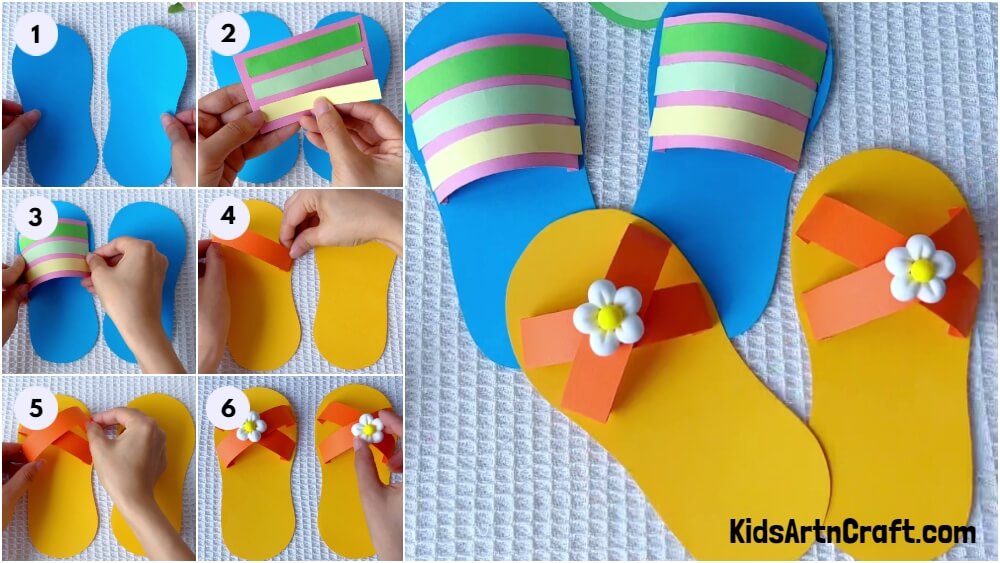 How to Make Paper Slippers Step-by-Step Tutorial for kids