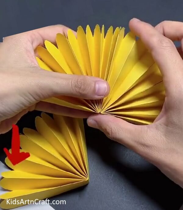 Making Two More Petals - Assembling a Paper Sunflower Activity for kids