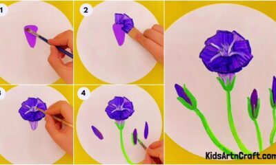 How to Make Purple Flower Like a Pro Tutorial For Kids