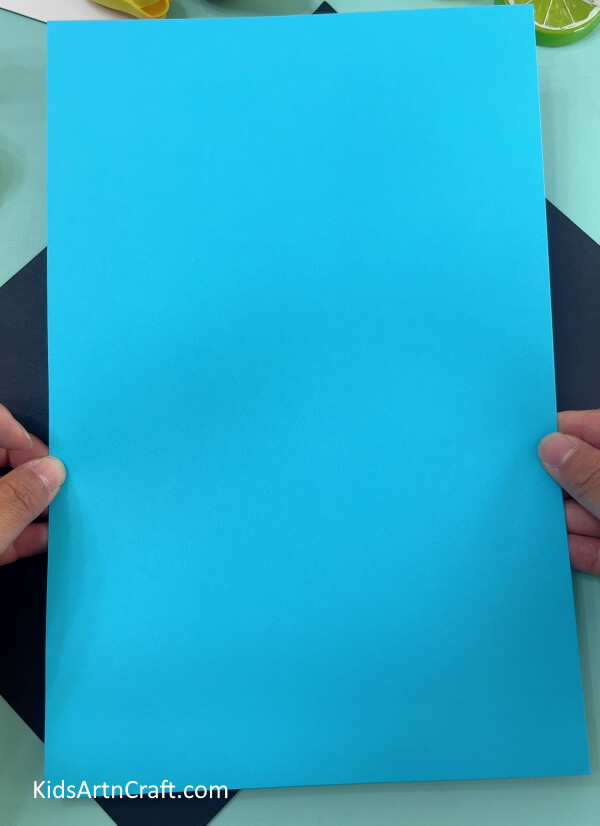 Taking A Blue Colored Paper- Making a Paper Bag with a Shirt and Bow using Origami at Home 