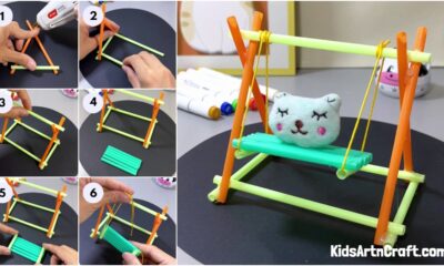How to make Straw swing Step by Step Tutorial