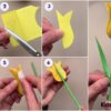 How to Make Tulip Flower with Paper For Kids