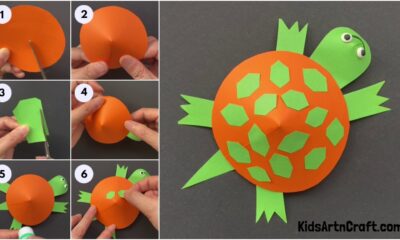 How to make Turtle Paper Craft for Kids