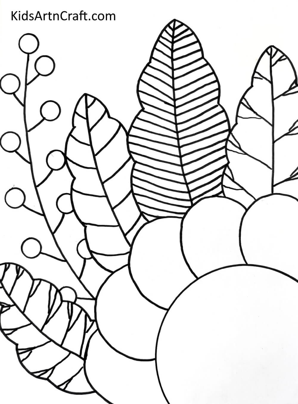 Drawing Details Creating a Ladybug on Leaves Picture - A Kid-friendly Tutorial 