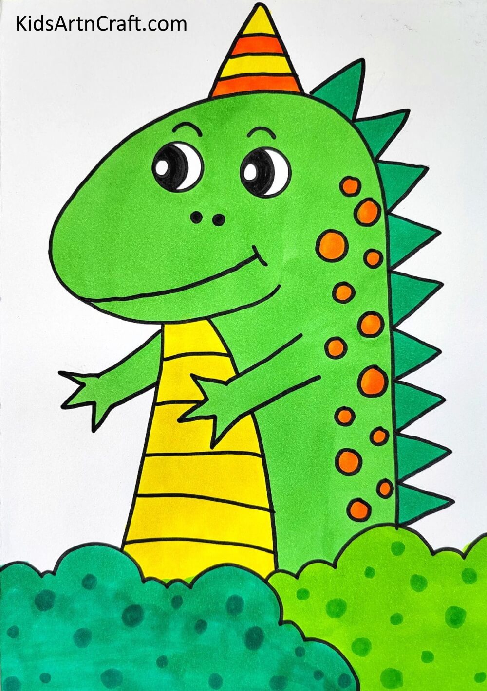 This Is The Final Look Of our Easy Dinosaur Art! - Get a Handle on Producing a Dinosaur Easy Directions