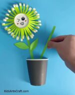 Learn to make a Paper Cup Flower Craft Tutorial for Kids - Kids Art & Craft