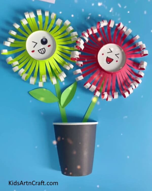 The Paper Cup Flower Craft Is Ready!-Help your kids make a Paper Cup Flower