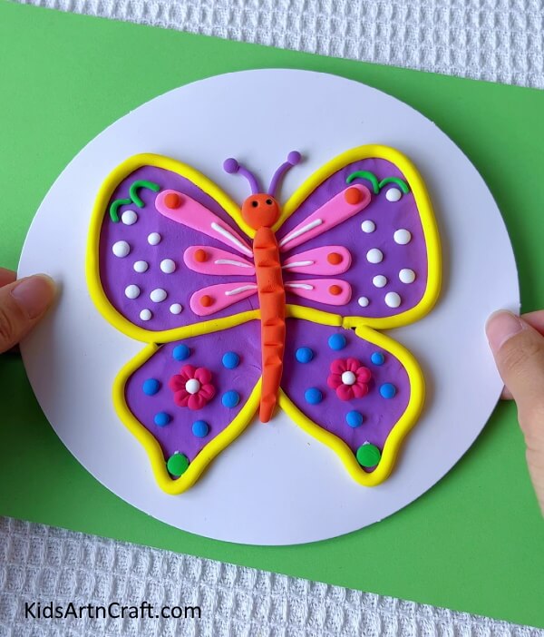 Woohoo! Your Pretty Butterfly Made Out Of Clay Is All Ready-A Step By Step Tutorial For Designing a Butterfly using Clay Art