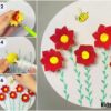 Learn To Make Egg Carton Flowers with Bees Craft Tutorial