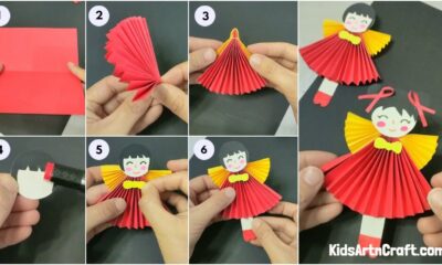 Learn To Make Paper Doll Toy Easy craft For Kids