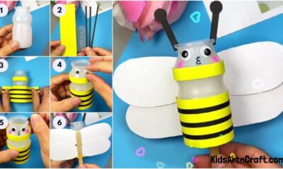 Learn To Make Plastic Bottle Bee Craft Step-by-step Tutorial For Kids