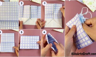 Make a Handy Paper Origami Pouch For Kids