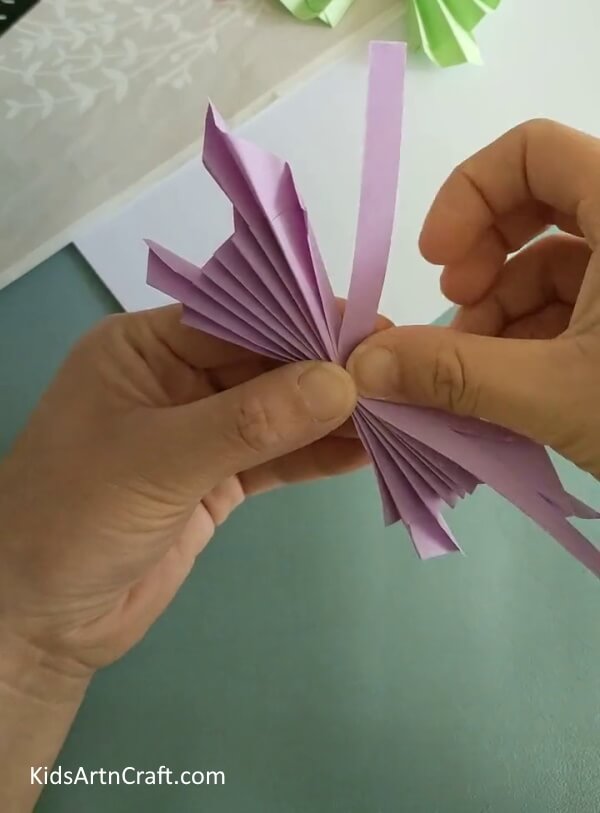 Cutting Out A Big, Thin Strip- Creating a Paper Origami Butterfly - instructions for young ones