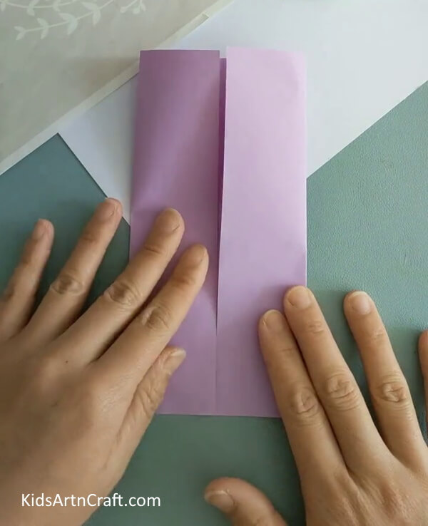 Repeat The Process On The Other Side- Step-by-step instructions for creating a Paper Origami Butterfly for kids