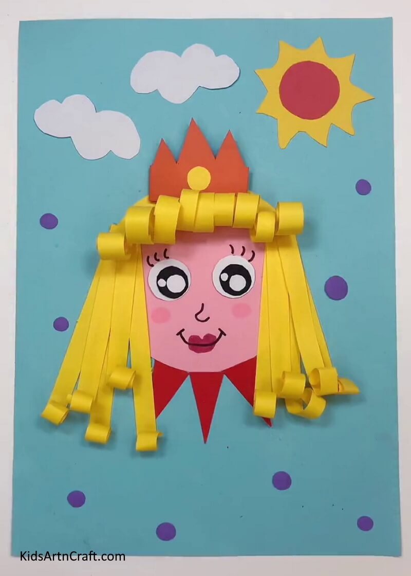 This Is The Final Look Of Our Paper Princess Craft! - Create a Paper Princess with an Illustrated Guide