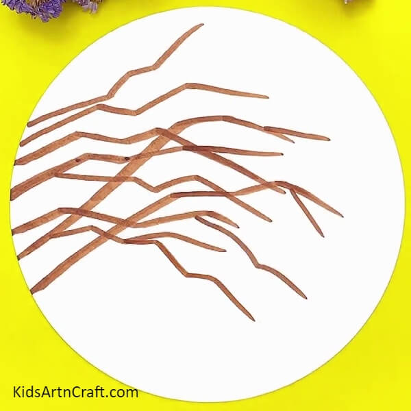 More And More Branches-Learn how to make an attractive clay flower tree branch artwork 