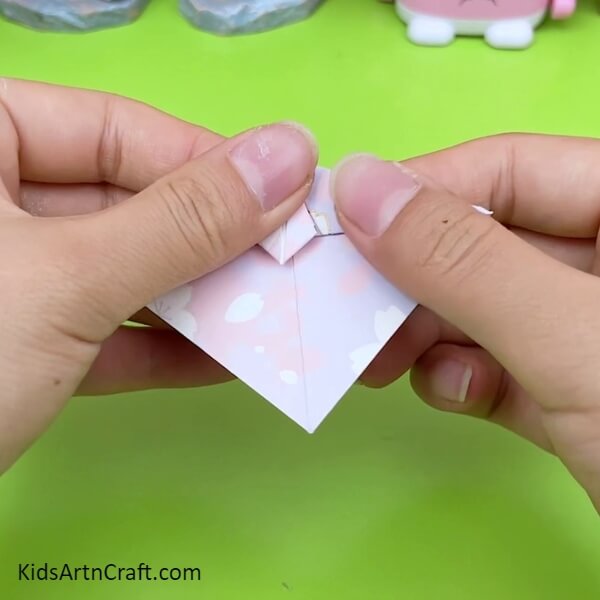 Make A Diamond Shape to look better Origami Umbrella- Step-by-Step Guide to Crafting an Origami Umbrella with Kids 