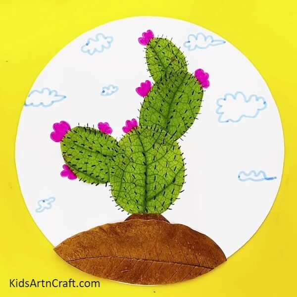 The Realistic Cactus Desert Craftwork Is Ready! - A straightforward desert art project ideal for the novice.