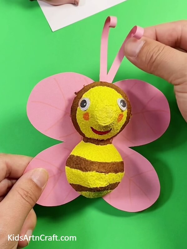 Adding The Antennas -Crafting A Bee Utilizing Recycled Egg Cartons For Little Ones