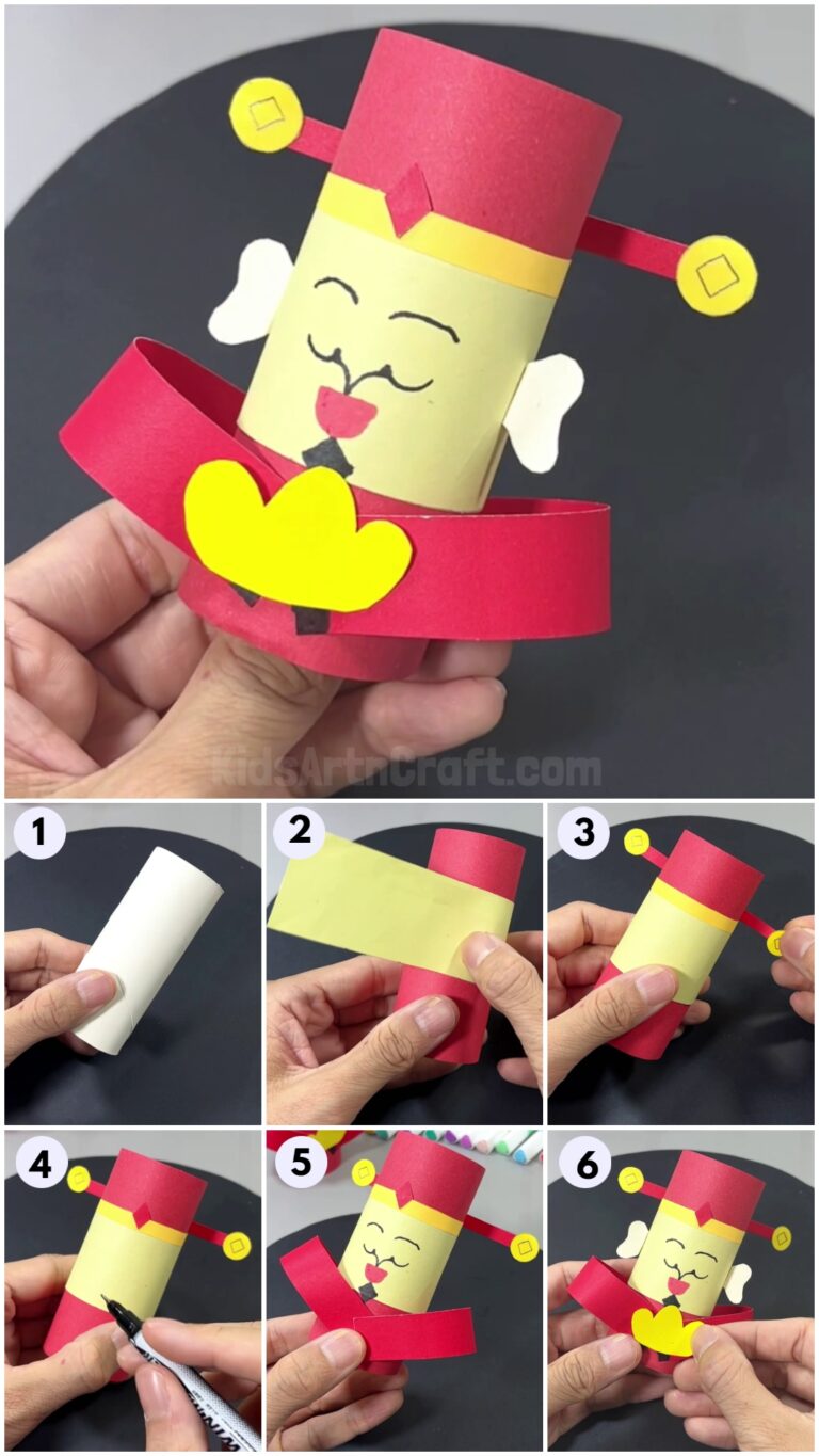 Recycled Toilet Paper Roll Nutcracker Craft For Kids Kids Art & Craft