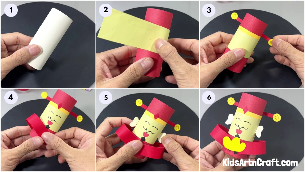 Recycled Toilet Paper Roll Nutcracker Craft For Kids