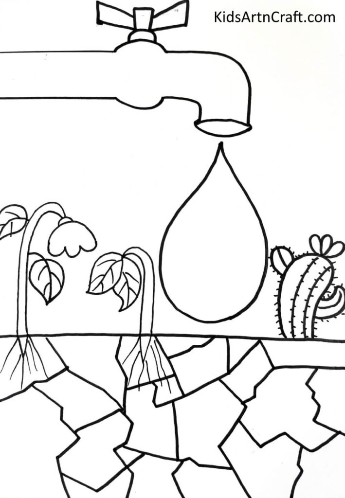 Easy Save Water Drawing For Kids Kids Art & Craft